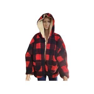 Sweet Rain Buffalo Plaid Reversible Jacket Coat Size XL